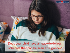 Heart of Dakota - Teaching Tip - Does your child have an easy-to-follow schedule that can be seen at a glance?