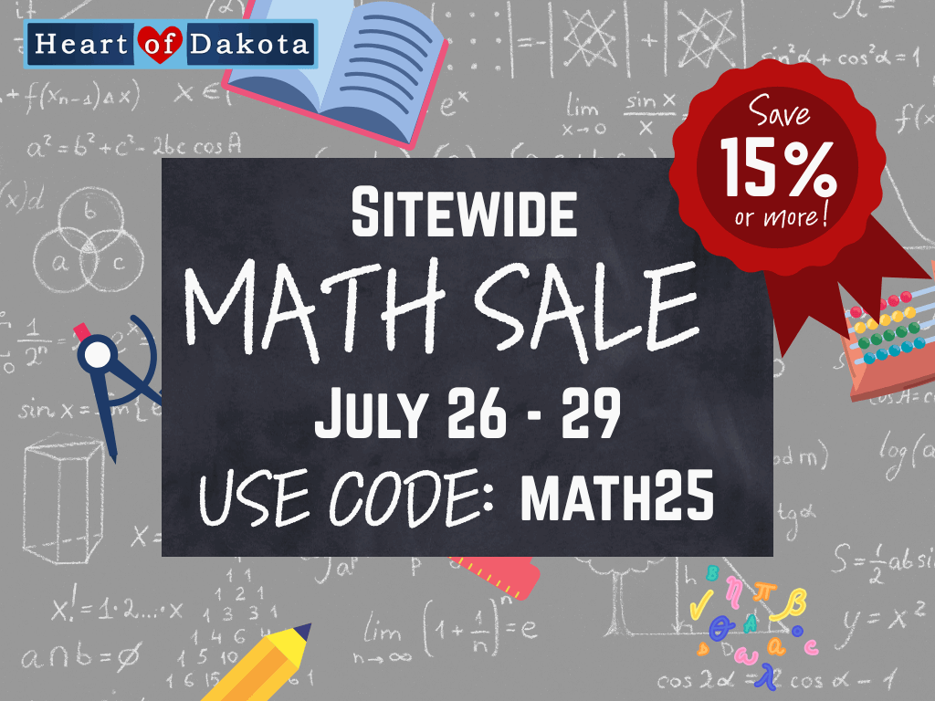 Heart of Dakota - Sitewide Math Sale